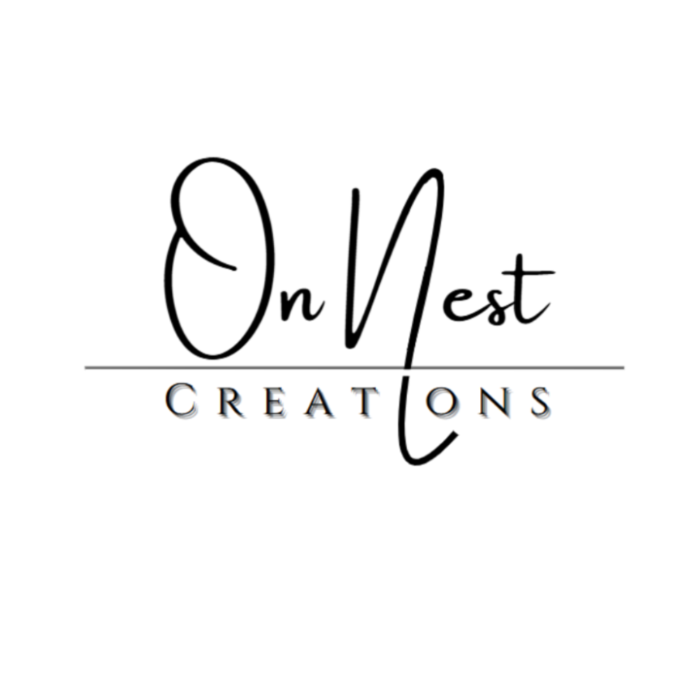 Logo of 'On Nest Creations' with a white background